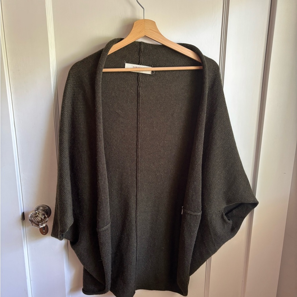 Zara Olive Green Cardigan
